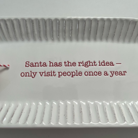 NWT! Mud Pie Christmas Serving Tray - Picture 3 of 8